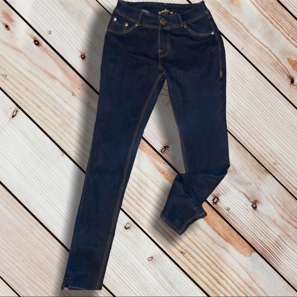 Like an angel dark wash stretchy jeans girls size small